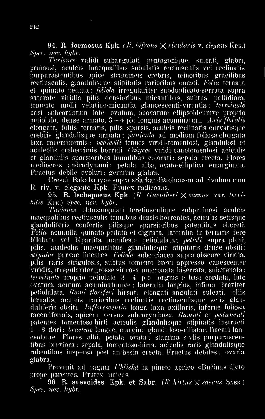 rectiusculis, glandulisque sti pitatis rarioribus onusti.