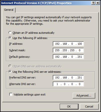 Konfigurálja a IP-cím, Alhálózati maszk, Átjáró és DNS lehetőséget a kivetítőn ( Hálózat: LAN Settings ). IP-cím Alhálózati maszk Átjáró DNS 3.