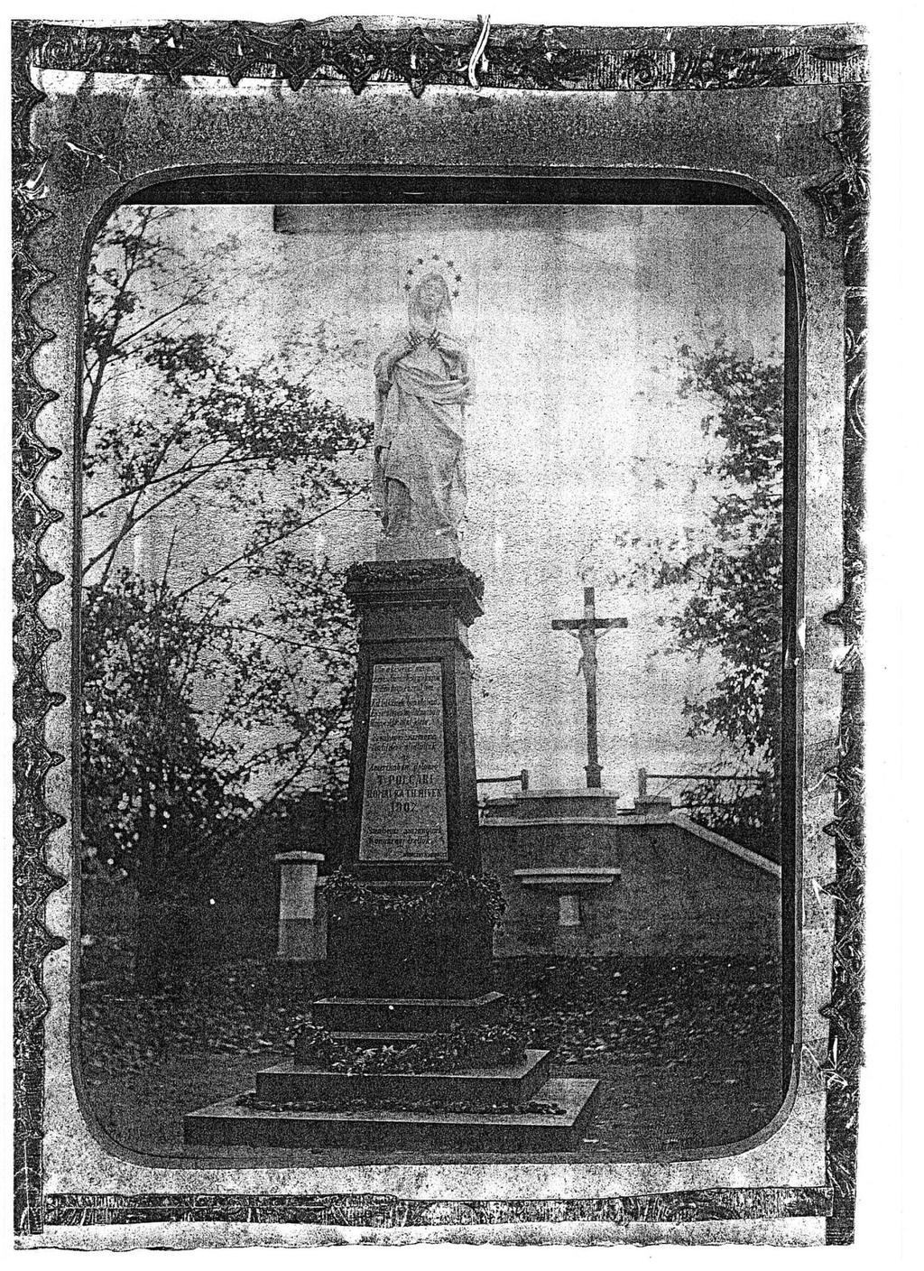 Mária szobor 1907-ben (eredeti fotó