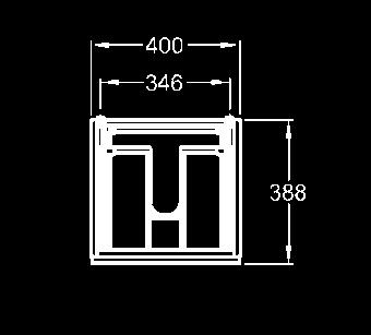 szekrénytest: fehér, előlap: matt fehér 804140 135 680 17,5