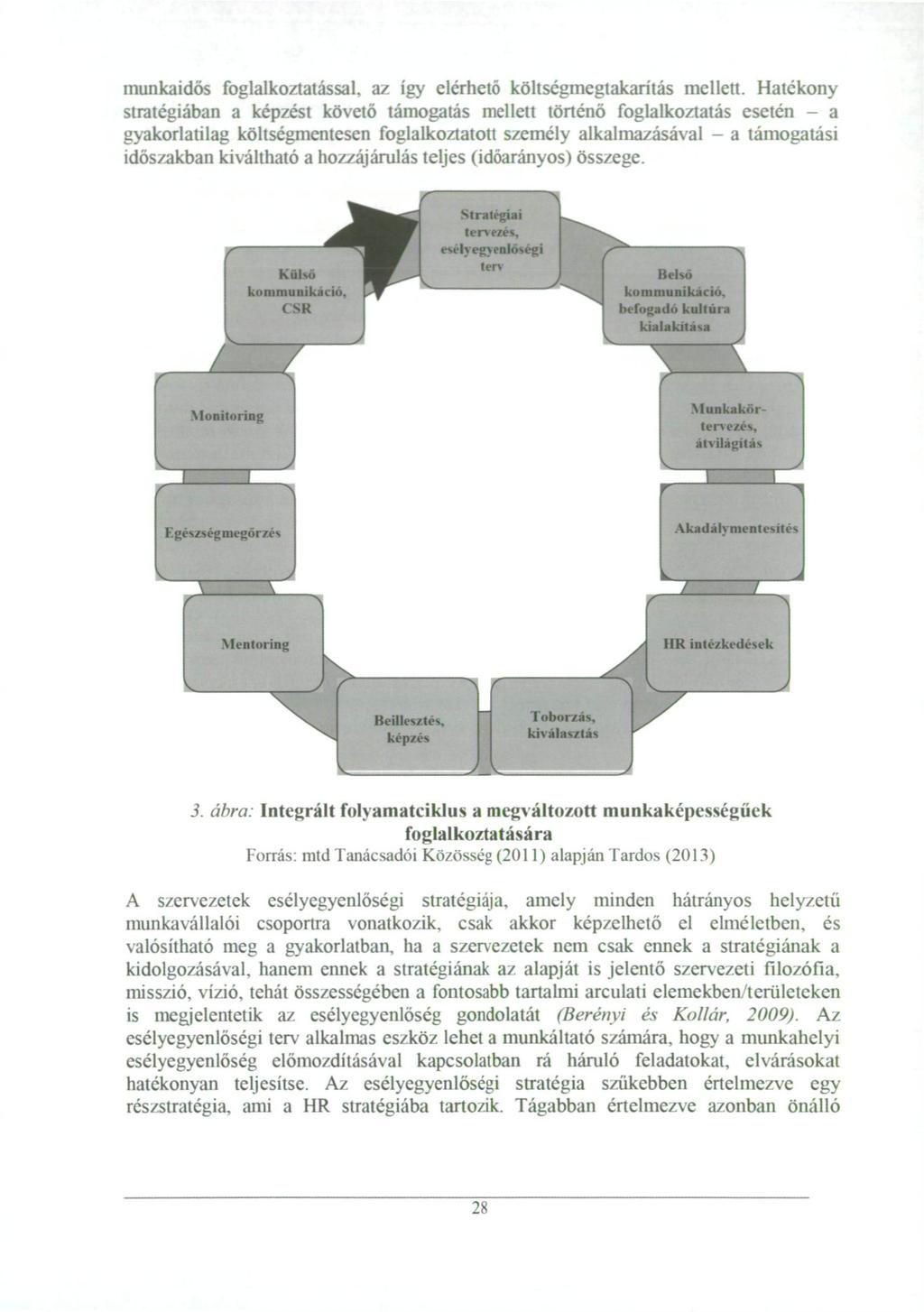 munkaidős foglalkoztatással, az így elérhető költségmegtakarítás mellett.
