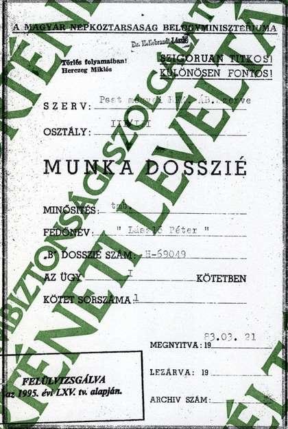 Vankó jelentései Pest megyéből László decemberben a Gödöllői Városi Művelődési Ház tevékenységének figyelésére is utasítást kapott, szűrő-kutató