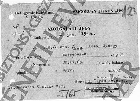"priorálhattak", azaz ellenőrizhették, hogy egy-egy személynek van-e kartonja a nyilvántartásban, illetve, hogy az priusz tárgyát képezhette-e.
