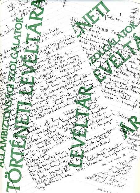 Az informátor német állampolgárokról jelent 1968 áprilisában Koronczai r. hadnagy jelenti feletteseinek, hogy Tóth informátor el van kedvetlenedve a hivatal új távoli helyétől, bejárási nehézségeitől.