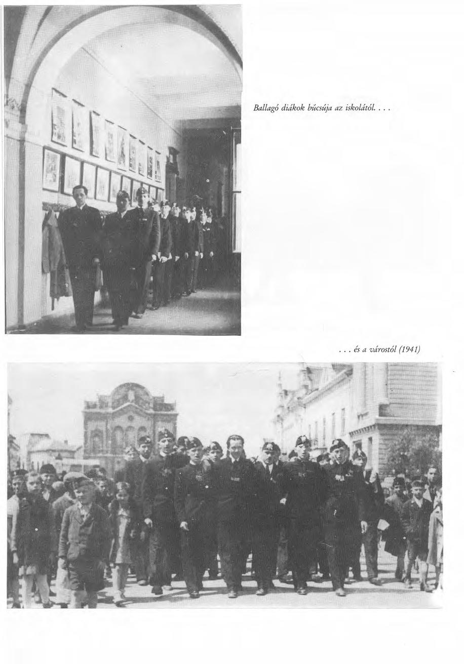 Ballagó diákok bűcsúja az