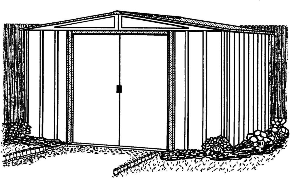 KÉZIKÖNYV ÉS TELEPÍTÉSI ÚTMUTATÓ QS0-HU CIKKSZÁM RMG00 WL0067 RMW00 R 70705 Raktár: 9 Sq. Ft. 55 Cu. Ft. méretei 8,5 m 5,6 m FIGYELEM: AZ EGYES RÉSZEK ÉLESEK.