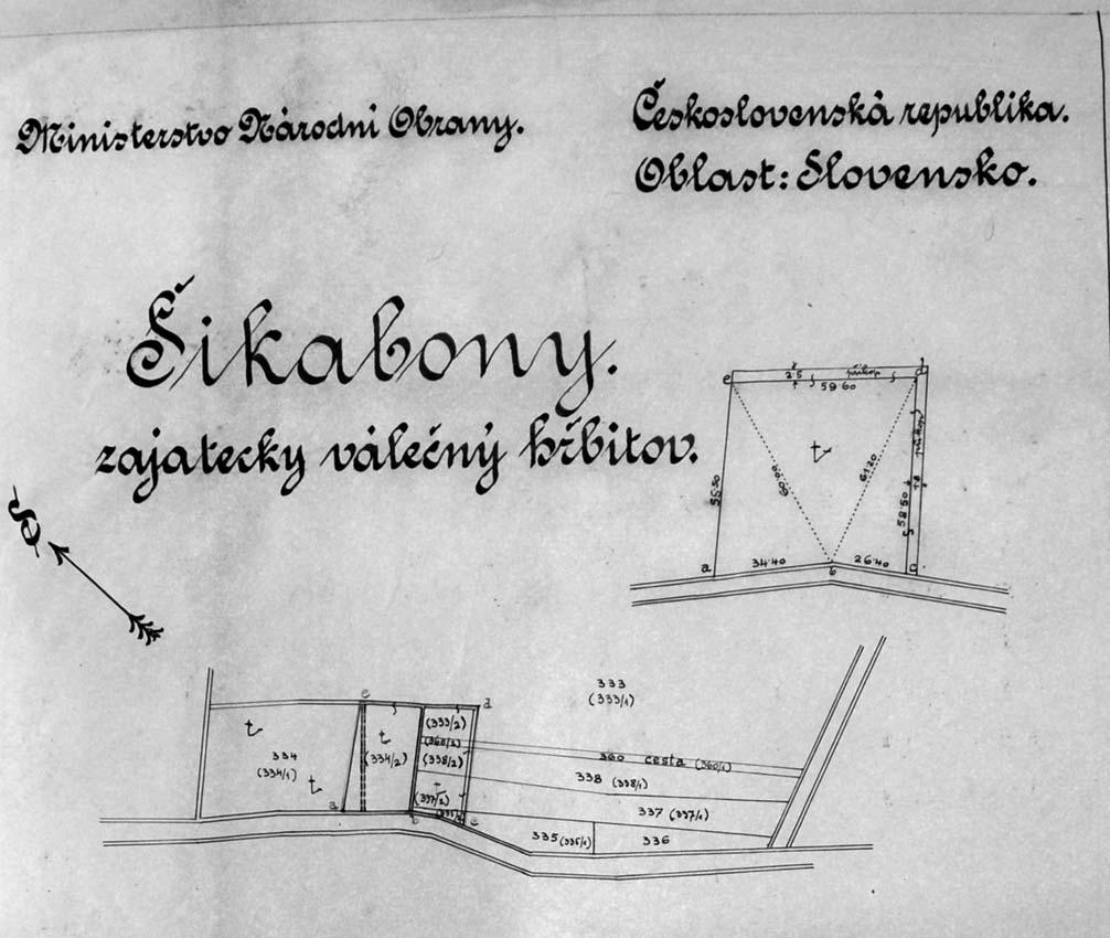 A hadifogolytábor temetőjének története A már 1914 szeptemberétől városunkban kolerában és vérhasban elhunyt hadifoglyok számára Sikabonyban, a régi temető mellett katonai fogolytemetőt nyitottak: