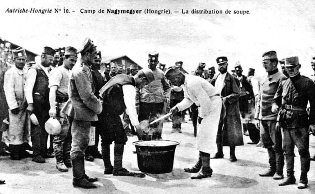 Varga László A nagymegyeri császári és királyi hadifogolytábor és temető (1914 18) I. A nagymegyeri hadifogolytábor kialakítása Nagymegyer lakossága az 1.