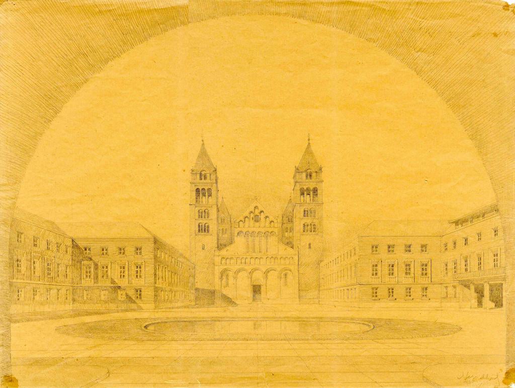 Az Erzsébet Tudományegyetem pécsi épületei Kőszeghy Gyula hagyatékában pedig fennmaradt egy 1934.