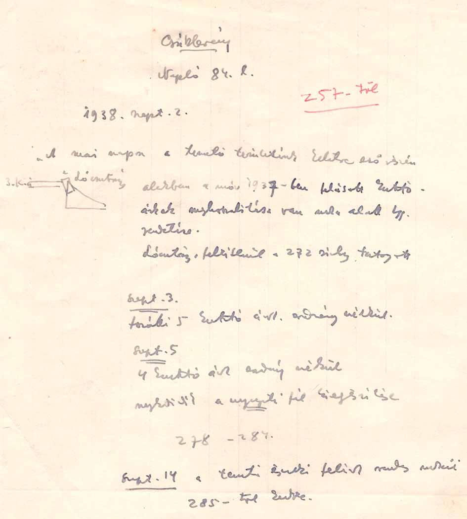Marosi Arnold naplójából tudjuk, hogy 938. aug. 3 szeptember 3-ig dr. László Gyula, [a] M. N. Múzeum őre vezette az ásatásokat. 83 Ezek szerint az általa irányított feltárás első hetét (938.
