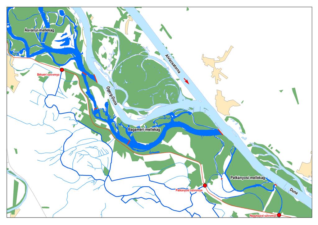 Alsó-Szigetközi hullámtéri vízpótló rendszer Vízkivételi lehetőségek megteremtése