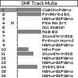 A Mute funkció viselkedése a kiválasztott file típustól függ. 1. Válasszon ki egy dalt (SMF vagy audio) vagy zenei stílust. 2. Nyomja meg a [START/STOP] gombot a lejátszás elindításához. 3.