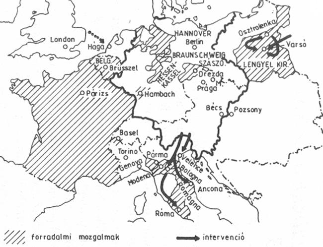 Érettségi feladatok gyűjteménye Egyetemes történelem Emelt szint 102 23. A feladat a bécsi kongresszus nyomán kialakult nagyhatalmi együttműködéssel kapcsolatos.