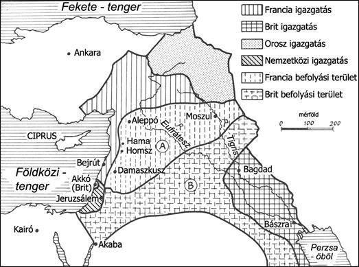 Érettségi feladatok gyűjteménye Egyetemes történelem Emelt szint 121 18. A feladat a XX. század elejének a Közel-Keletet érintő gyarmatosító és függetlenségi törekvéseihez kapcsolódik.