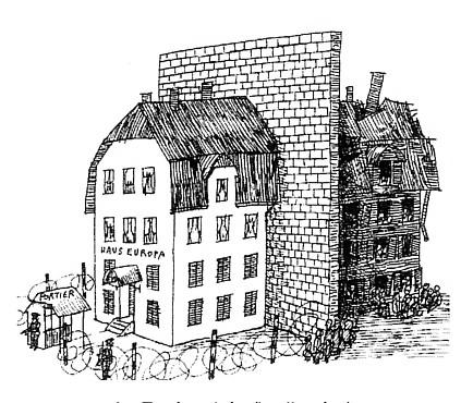 Érettségi feladatok gyűjteménye Egyetemes történelem Emelt szint 148 b) Hogyan fejezi ki a karikatúra a kelet-közép-európai rendszerváltások előtti Európa fő problémáit?
