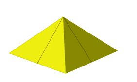 A másik átló mentén szintén hajtsa meg a papírt háromszögformára 3.