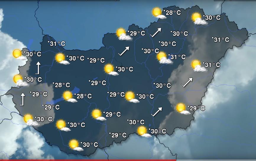 16 folyamatosan karbantartott számítástechnikai háttéren keresztül történik, nagyobbrészt az OMSZ prognózisadatbázisának a felhasználásával.