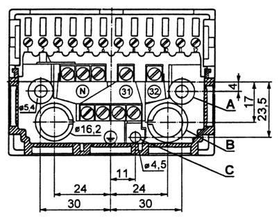 46 MÉRETEK: Az ionizációs áram mérése Érzékelő áramértékeket lásd a «Műszaki adatok» fejezetben. LGB automatika programkijelzése Jelmagyarázat C Elektrolit kondenzátor 100...470 µf; DC 10.
