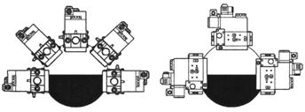 52 11.5. Gázszelep ismertetők MB-D (LE) B01 típusú egyfokozatú és MB-ZR (DLE) B 01 típusú kétfokozatú Gas MultiBloc -gázszelepek Beépítés MB-DLE