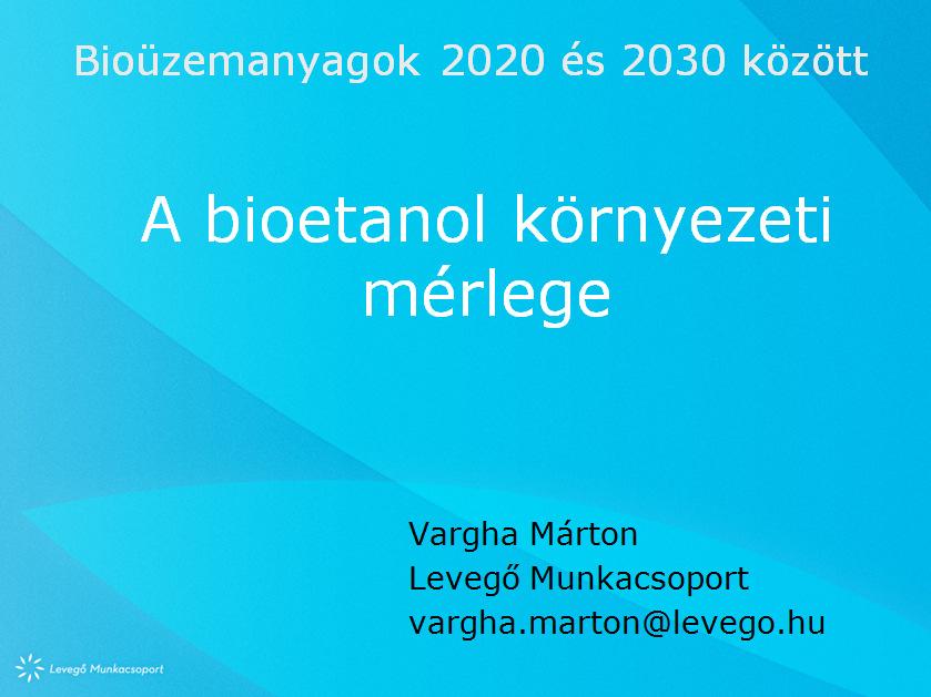 Az évezred kezdetén jó ötletnek tűnt a fosszilis üzemanyagok helyettesítése bioüzemanyaggal, hiszen ami szén van egy növényben, azt a levegőből vonja ki, elégetése nem növeli a levegő