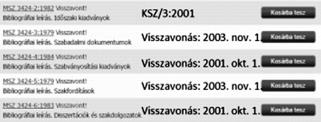 SZABVÁNYOS BIBLIOGRÁFIAI REKORDOK A MINÔSÉGI SZOLGÁLTATÁS ÉRDEKÉBEN a rendszer stabilitását és egységes irányelvek szerinti működését veszélyezteti.