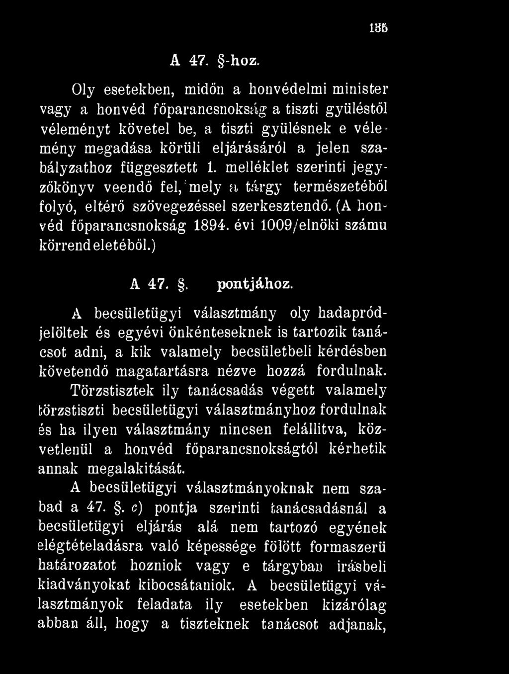 136 A 47, -hoz.