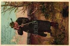 with flowers, litho (EB