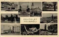 Pécs Széchenyi t ér litho