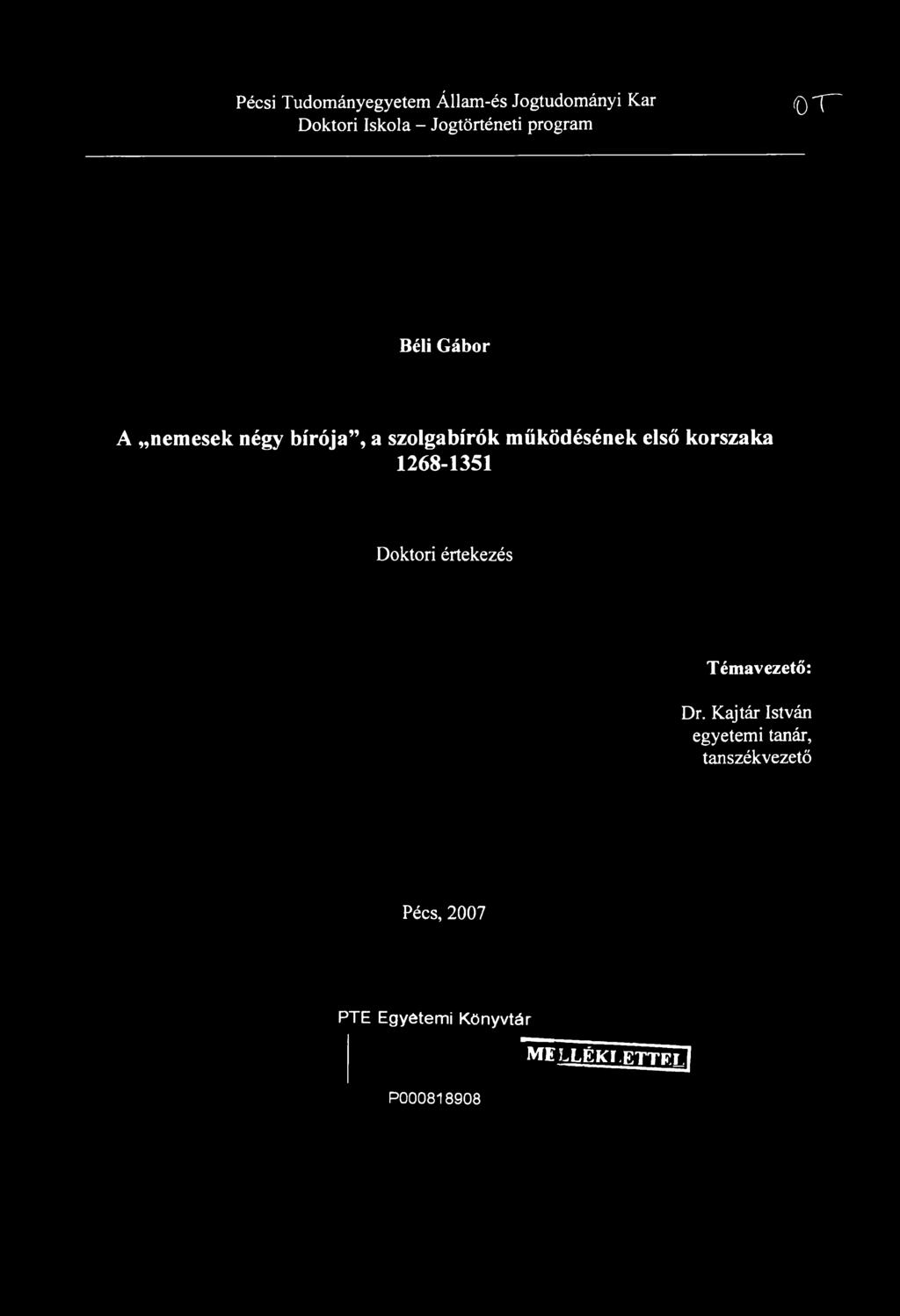 A nemesek négy bírója, a szolgabírók működésének
