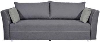990,- (23000133/01-03) Fotel 4 BOXSPRING KANAPÉ, ezüstszínű huzattal, Nosag rugózattal, ágyfunkcióval és ágyneműtartóval, fekvőfelület: kb. 160/200cm, Szé/Ma/Mé: kb.