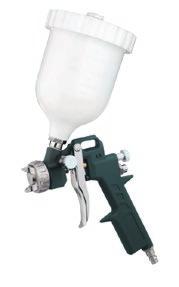 LÉGSZERSZÁMOK Z-TOOLS Festékszóró pisztoly Z162A2 - üzemi nyomás levegőszükséglet tartálytérfogat fúvóka méret (ml) 4,5 0-200 500 1,5 Felső