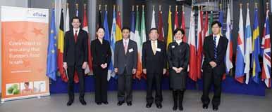 II. ELKÖTELEZETTSÉG AZ EURÓPAI ÉLELMISZEREK BIZTONSÁGÁNAK SZAVATOLÁSA IRÁNT Japán delegáció látogatása az EFSA-nál 2009 decemberében 4.