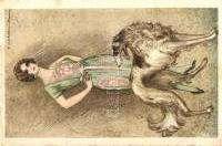 Lady with horse, Italian