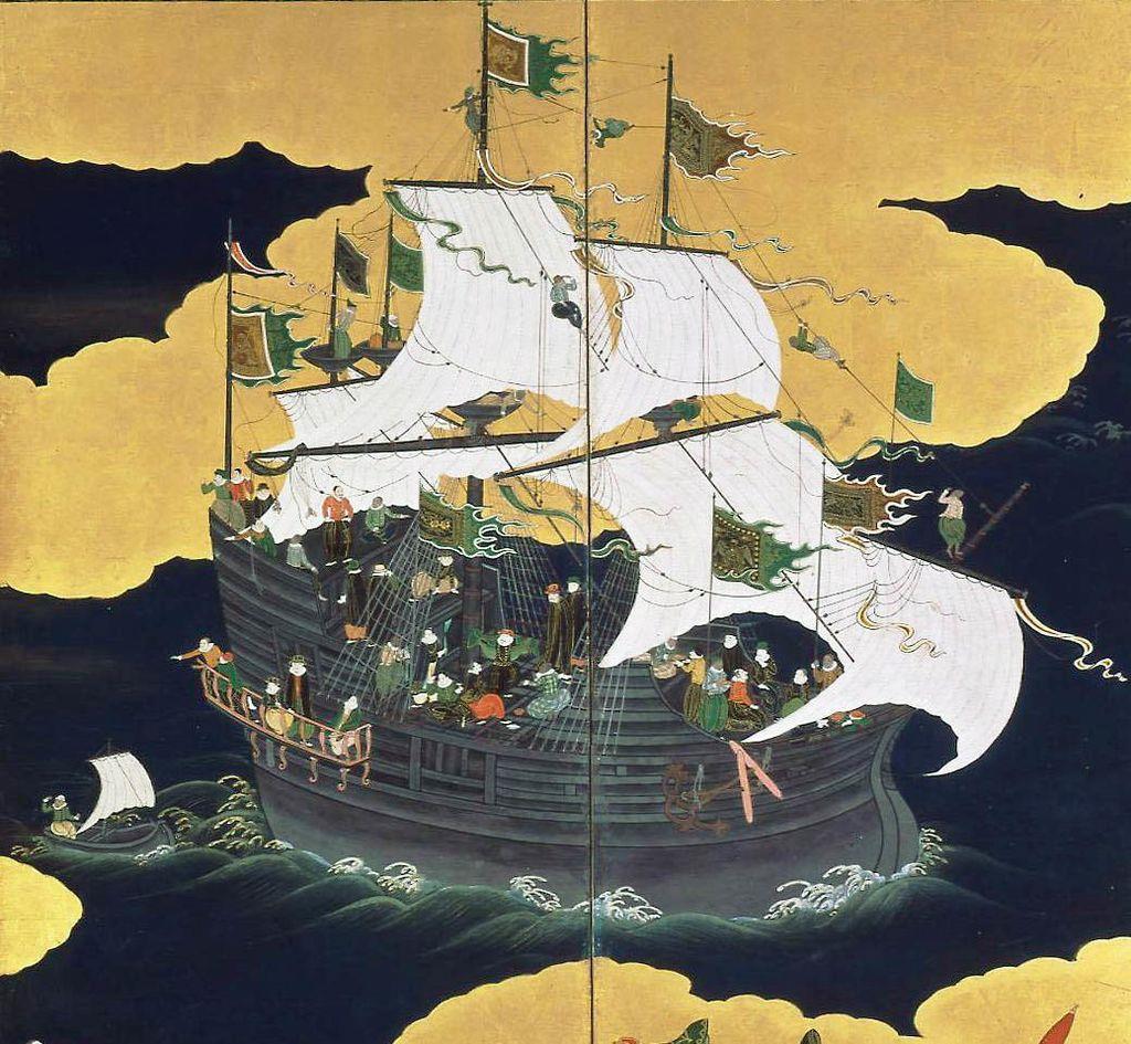 A Kína és Japán közötti portugál kereskedelem zászlóshajója az úgynevezett Nagy Hajó (kurofune) 439 volt, amely évente egyszer nemesfémekkel és luxuscikkekkel megpakolva tette meg az utat a két