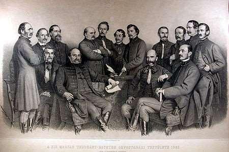 A királyi magyar tudományegyetem orvostanári testülete 1863-ban.