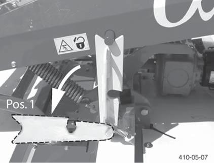 "ALPA MOTION" FELSZERELÔ EGYSÉG Rugós elôfeszítés beállítása Üzemeltetés - Rögzítôlemezt (K) állítsa az 2. helyzetbe Tanács!