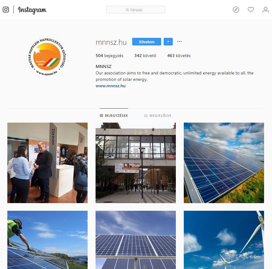 MNNSZ Instagram oldal