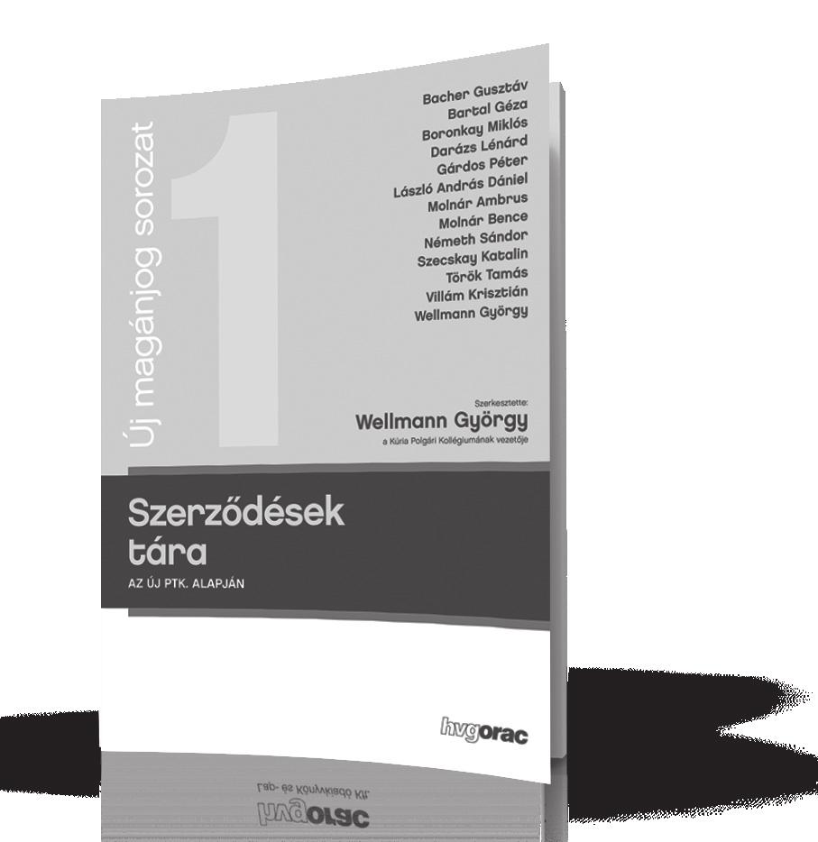 Új magánjog sorozat Szerződések tára Az új Ptk.