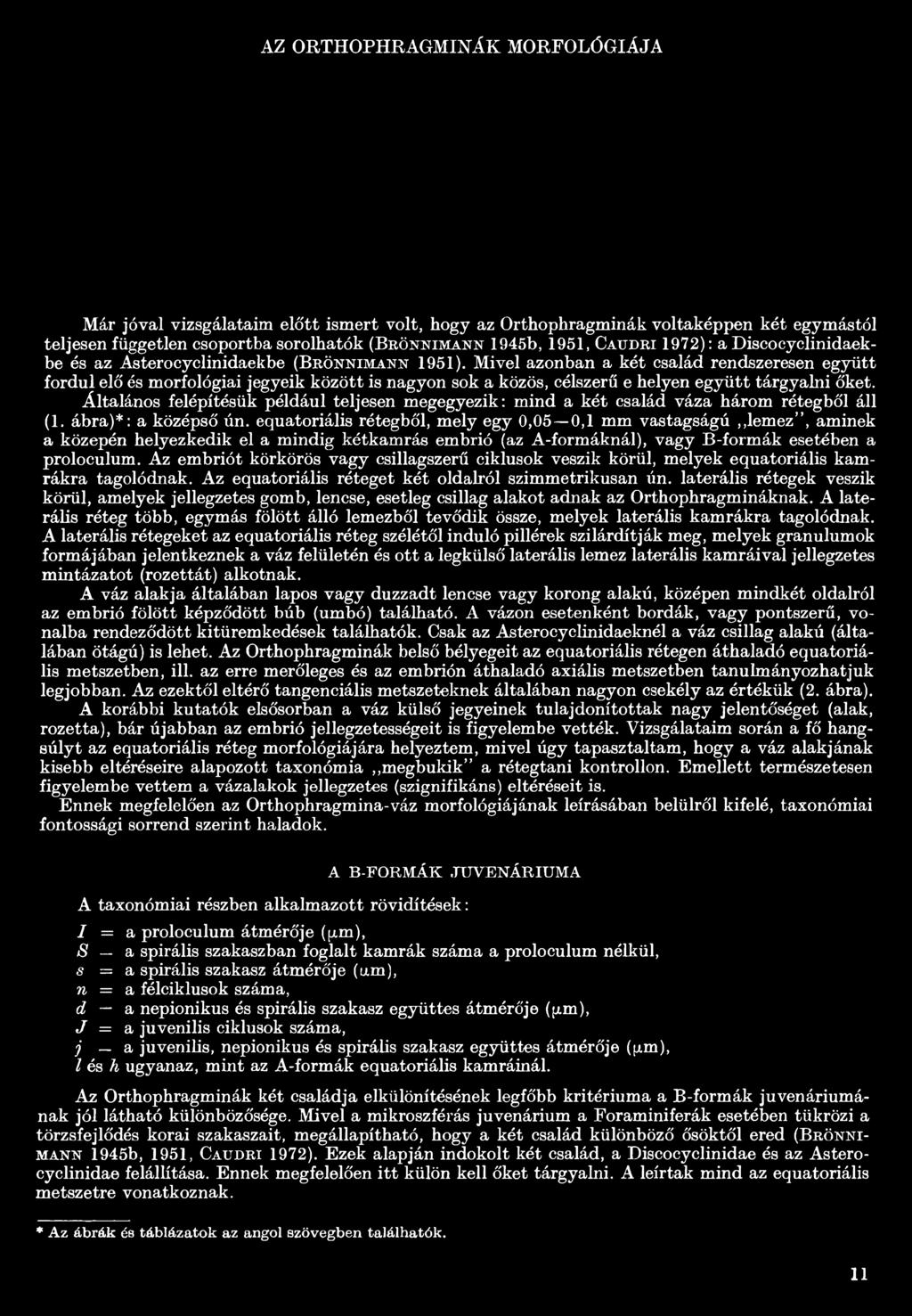 Mivel azonban a két család rendszeresen együtt fordul elő és morfológiai jegyeik között is nagyon sok a közös, célszerű e helyen együtt tárgyalni őket.