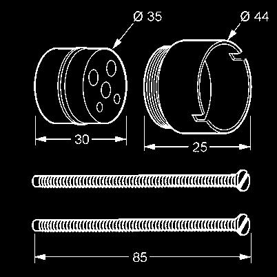 900 hosszabbító készlet falsík alatti szerelvényhez: kádtöltő- és zuhanycsap 38624/38625 30 mm