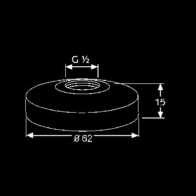 LEFOLYÓK MOSDÓHOZ ÉS BIDÉHEZ csaprozetta G 1/2 magasság 5 mm krómnikkel 82027235-00 220 csaprozetta G 1/2