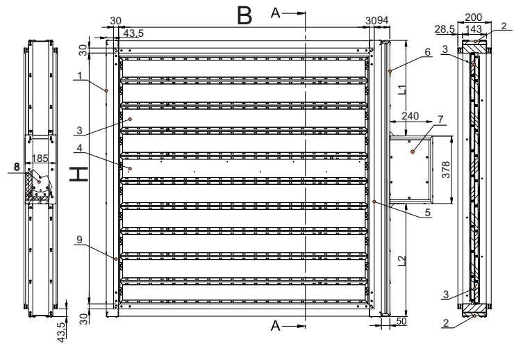 Méretei: 200x200 mm-től, 1500x1500 mm-ig L=200 mm Tűzállósági teljesítmény: EI 90 (v edw h odw i o) S1000C 10000 HOT400/30 AAmulti