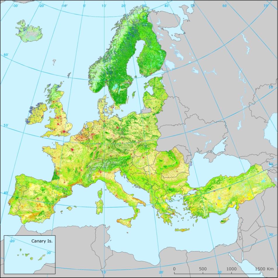 2015-től az Európai Városi Környezet, Földhasználat és Talaj Témaközpont tagjai vagyunk (ETC-ULS) Ø Kulcsszereplő az európai felszínborítás térképezési tevékenységben: a térképezési,