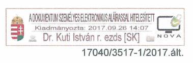 majd elkészíti és elválaszthatatlan módon az elektronikus aláíráshoz kapcsolja az időbélyeget, azaz a lenyomatot az aktuális időponttal egészíti ki, végül az időbélyeget saját elektronikus