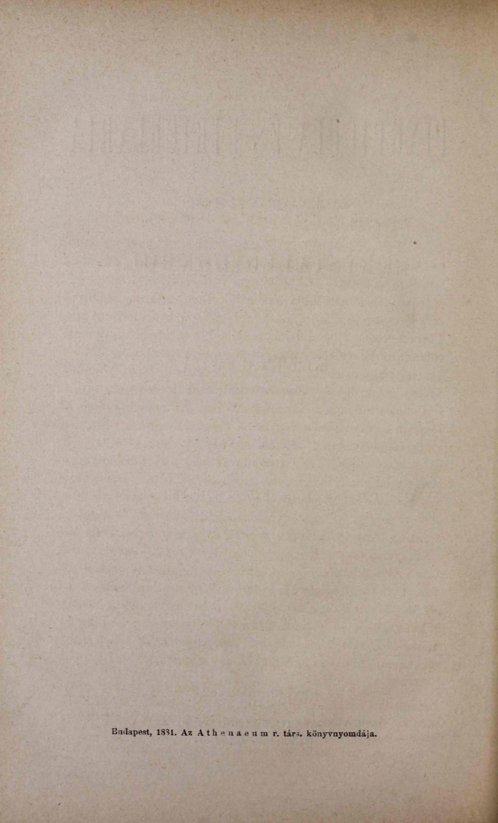 Budapest, 1831.