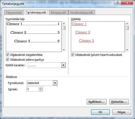 Alkalmazott Informatikai Tanszék SZÁMÍTÁSTECHNIKA I. dr.dudás László 6./10. Tartalomjegyzék automatikus létrehozása.