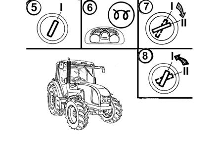 Helyezze be a indító kulcsot a nyomókulcsos kapcsolóba ('0' állás). 2. Nyomja le teljesen a tengelykapcsoló pedált. 3. Tolja a fő kapcsoló kart az üres állásba. 4.