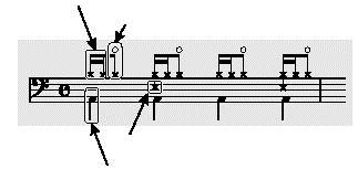 2. Egy saját pattern létrehozása 2-2 Pattern-ek létrehozása az MC-808 hangszenkkel 2. Nyomja meg a padokat, hogy az 1, 5, 9 és 13 világítsanak. Használhatja az Undo funkciót is (25. oldal).