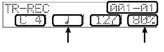 Egy saját pattern létrehozása A billentyű padok használata a felvételhez (TR-REC) Ezzel a metódussal az MC-808 billentyűzet padokkal adhat meg hangokat, hasonlóan egy programozható ritmus géphez.