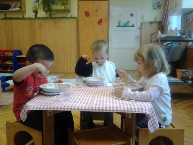 5. ÉLELMEZÉS A bölcsődei élelmezésünk során a korszerű csecsemő- és kisgyermek táplálkozási elveket és a felnőtt étkeztetésre vonatkozó elveket és normatívákat vesszük figyelembe úgy, hogy a